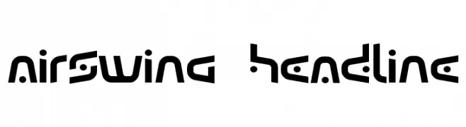 Airswing  Headline  Frei Schriftart Herunterladen