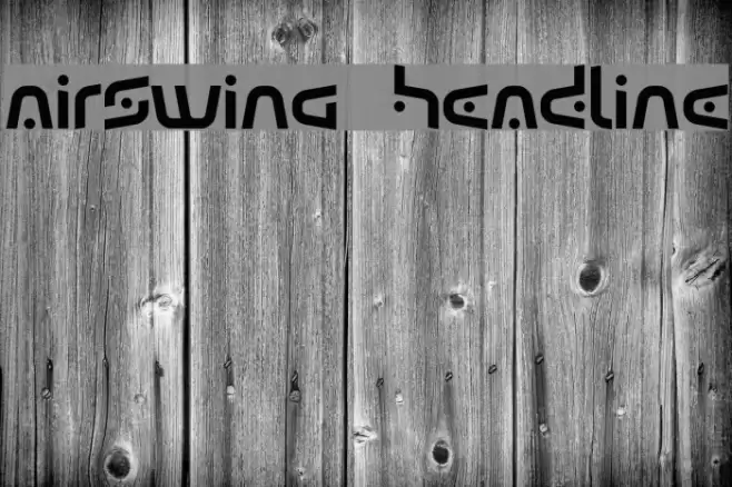 Airswing  Headline Font examples