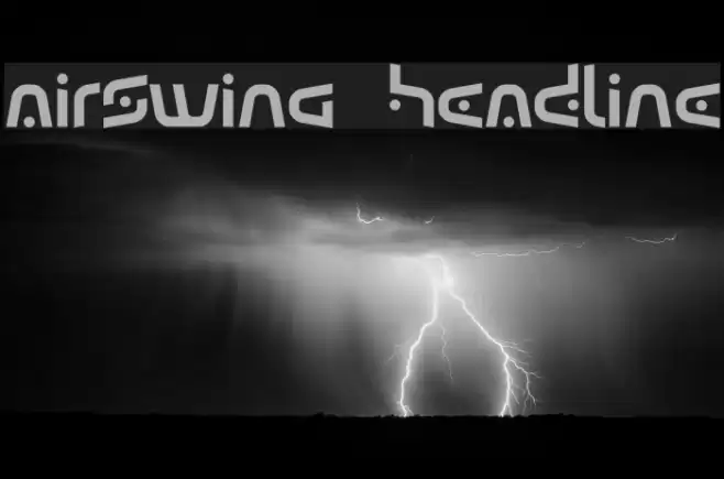 Airswing  Headline Font examples