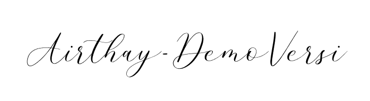 Airthay - Demo Versi  font caratteri gratis