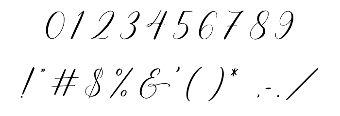 Airthay - Demo Versi Font OTHER CHARS
