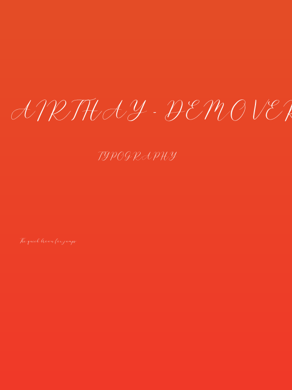 Airthay - Demo Versi Poster
