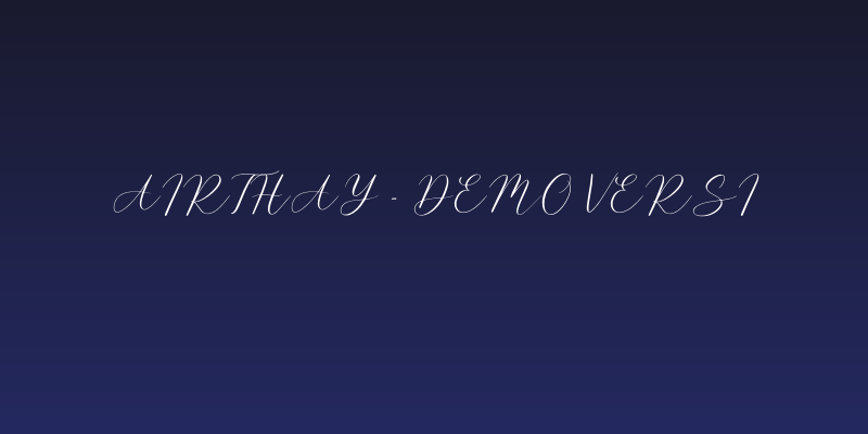 Airthay - Demo Versi Social Header