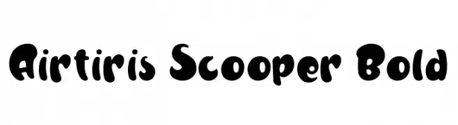 Airtiris Scooper Bold  Descarca Fonturi Gratis
