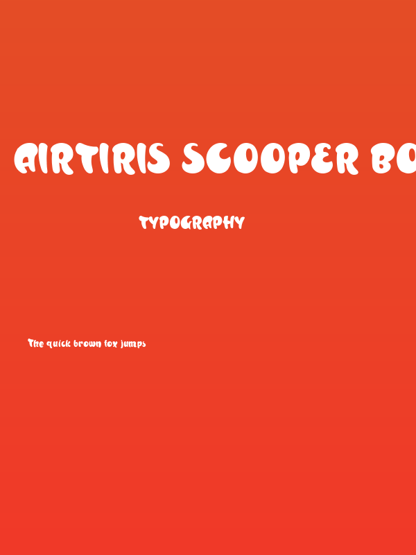 Airtiris Scooper Bold Poster