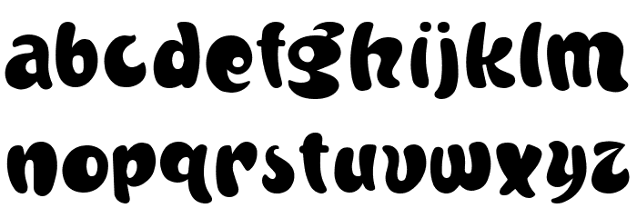 Airtiris Scooper Bold Font LOWERCASE