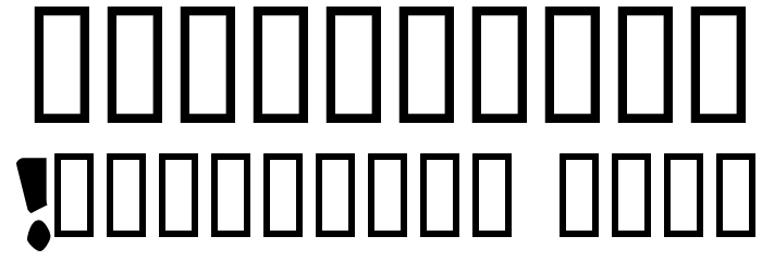 Airwalker! Font OTHER CHARS
