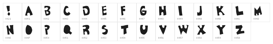 Airwalker! Character Map