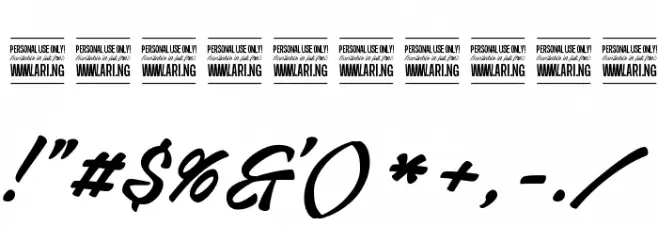 Airways PERSONAL USE ONLY Font OTHER CHARS