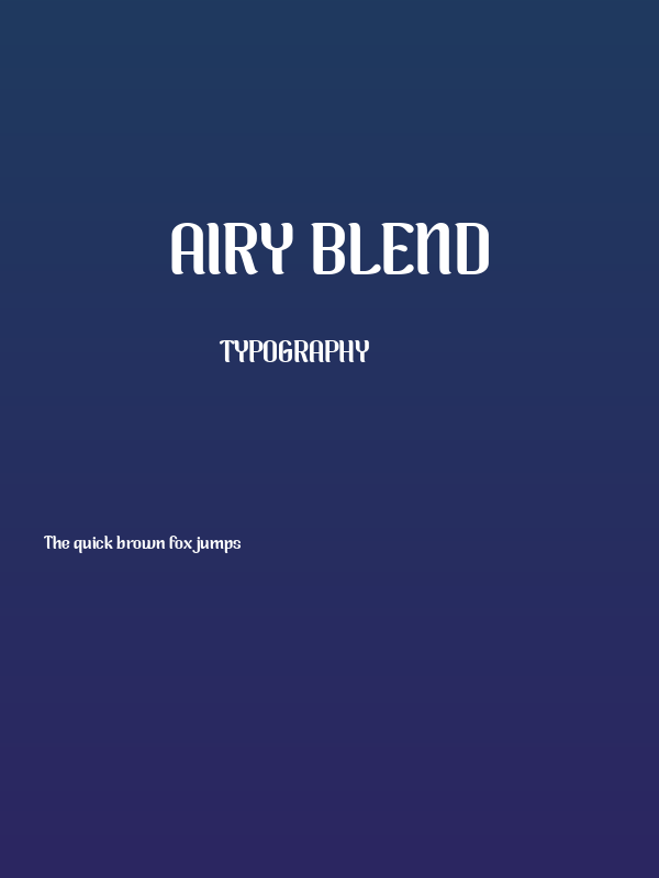 Airy Blend Poster