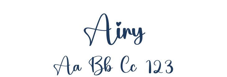 Airy Font Preview