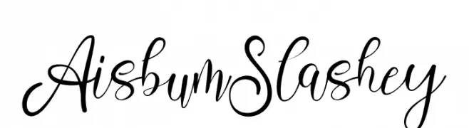 Aisbum Slashey  Descarca Fonturi Gratis