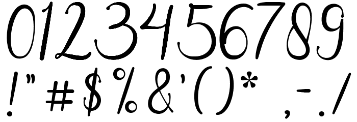 Aisbum Slashey Font OTHER CHARS