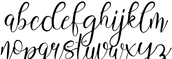 Aisbum Slashey Font LOWERCASE