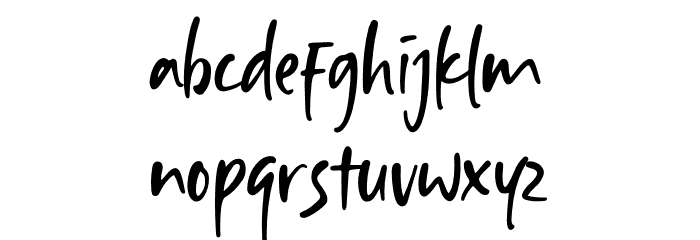 Aisha Blush Font LOWERCASE