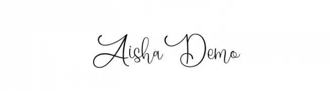 Aisha Demo  Descarca Fonturi Gratis