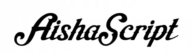 AishaScript  Frei Schriftart Herunterladen
