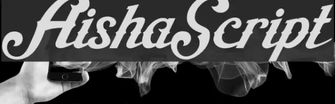 AishaScript Font examples