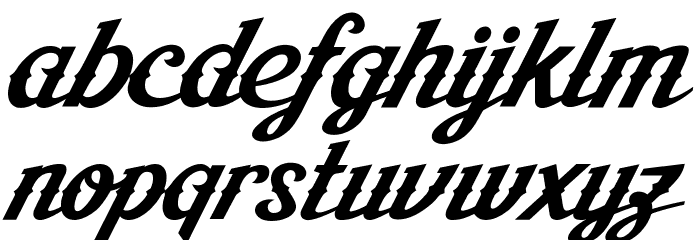 AishaScript Font LOWERCASE