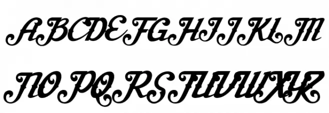 AishaScript Schriftart Groß