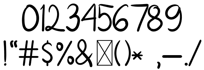 Aishafah5Regular Font OTHER CHARS