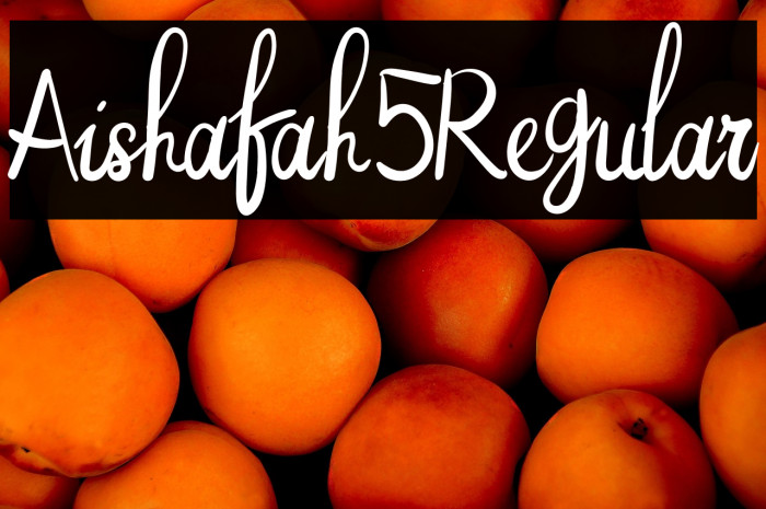 Aishafah5Regular Example 3