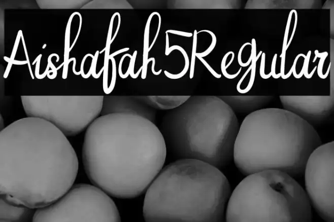 Aishafah5Regular Example 3
