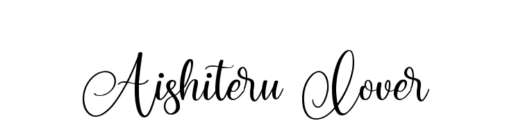 Aishiteru Lover  नि: शुल्क फ़ॉन्ट्स डाउनलोड