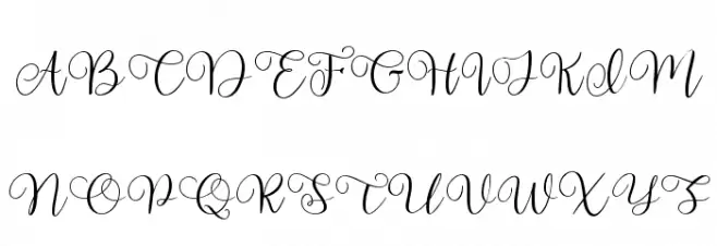 Aishiteru Lover Font UPPERCASE