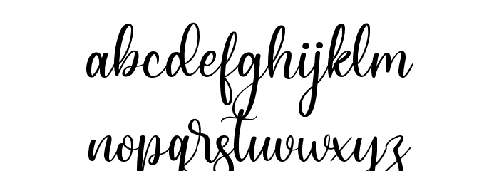 Aishiteru Lover Font LOWERCASE