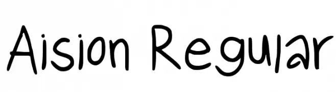 Aision Regular  font caratteri gratis