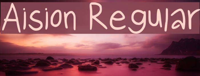 Aision Regular Font examples
