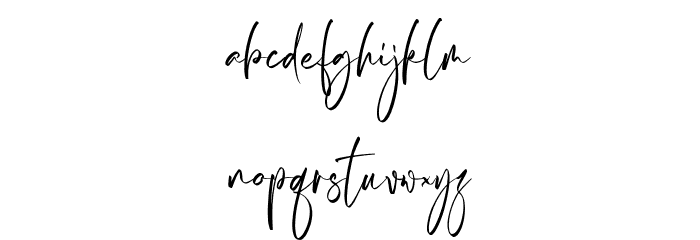 Aistterik Font LOWERCASE