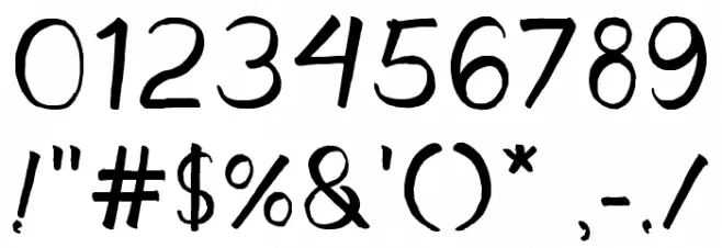 Aisy Khadijah Font OTHER CHARS