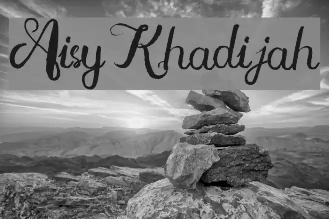 Aisy Khadijah Font examples