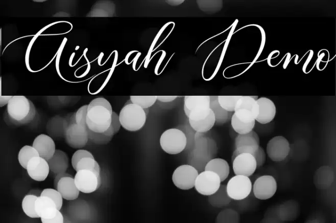 Aisyah Demo Caratteri examples
