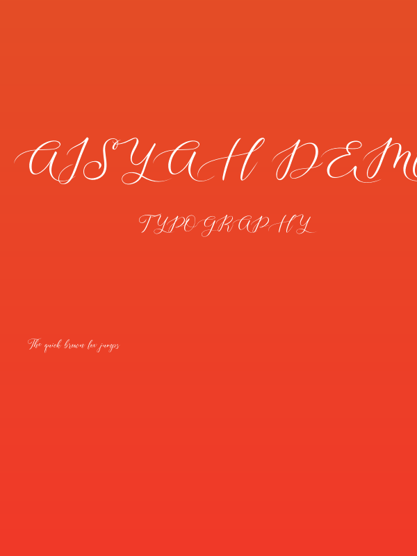 Aisyah Demo Poster