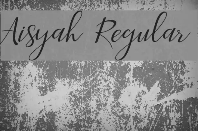 Aisyah Regular Example 1