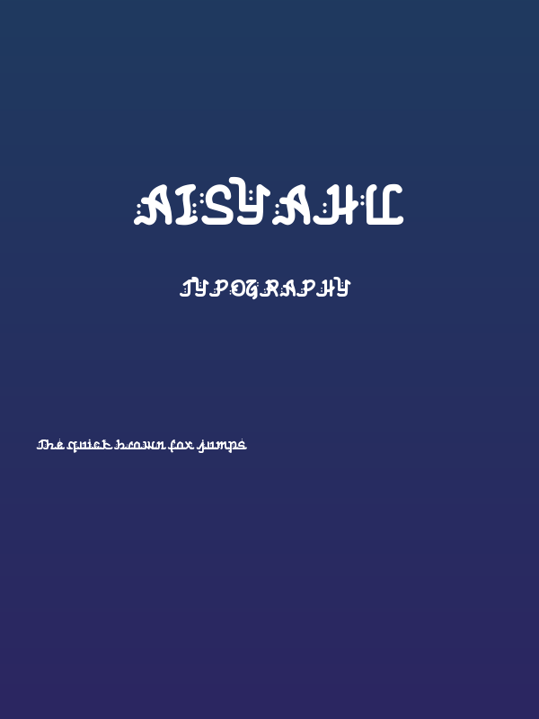 Aisyahu Poster