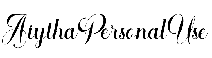 Aiytha Personal Use  Free Fonts Download