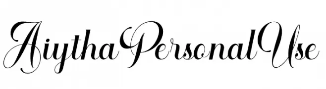 Aiytha Personal Use  Frei Schriftart Herunterladen