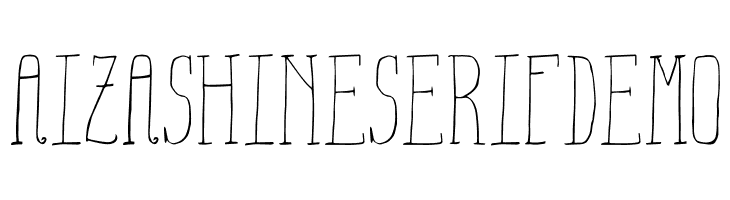 Aiza Shine Serif Demo  नि: शुल्क फ़ॉन्ट्स डाउनलोड