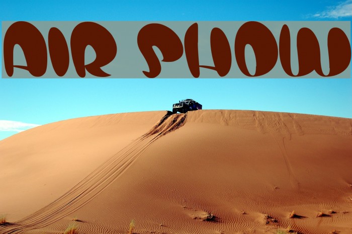 air show Font examples