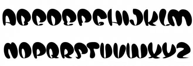 air show خط أحرف صغيرة