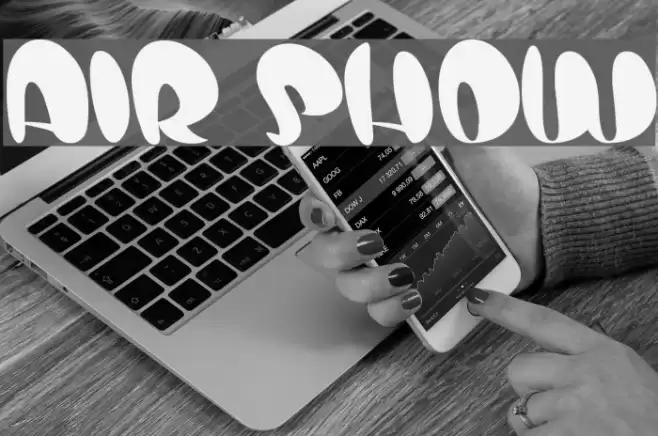 air show Font examples