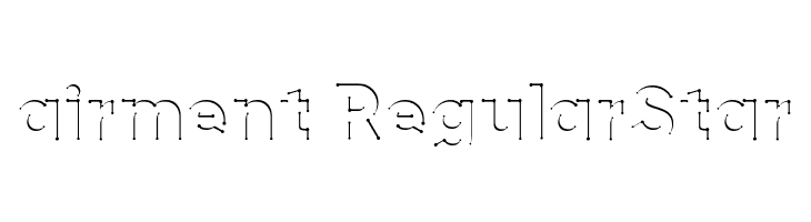 airment RegularStar  font caratteri gratis