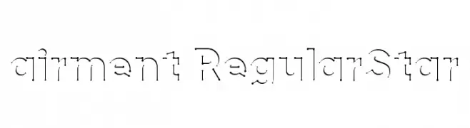 airment RegularStar  تنزيل الخطوط
