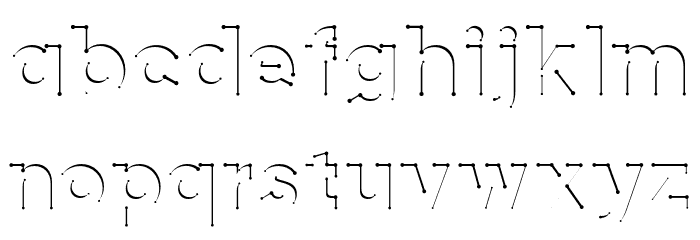airment RegularStar Font LOWERCASE