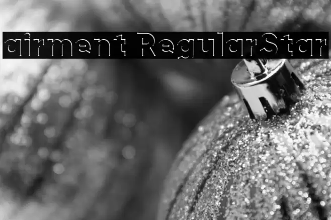 airment RegularStar Font examples