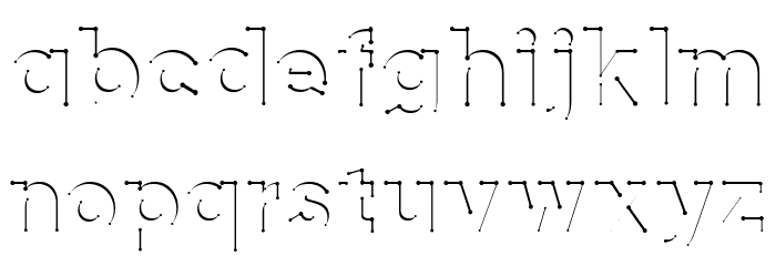 airment RegularStar Font LOWERCASE